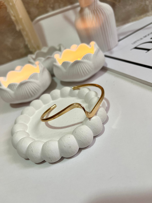 بنگل آبکاری طلایی پیچی