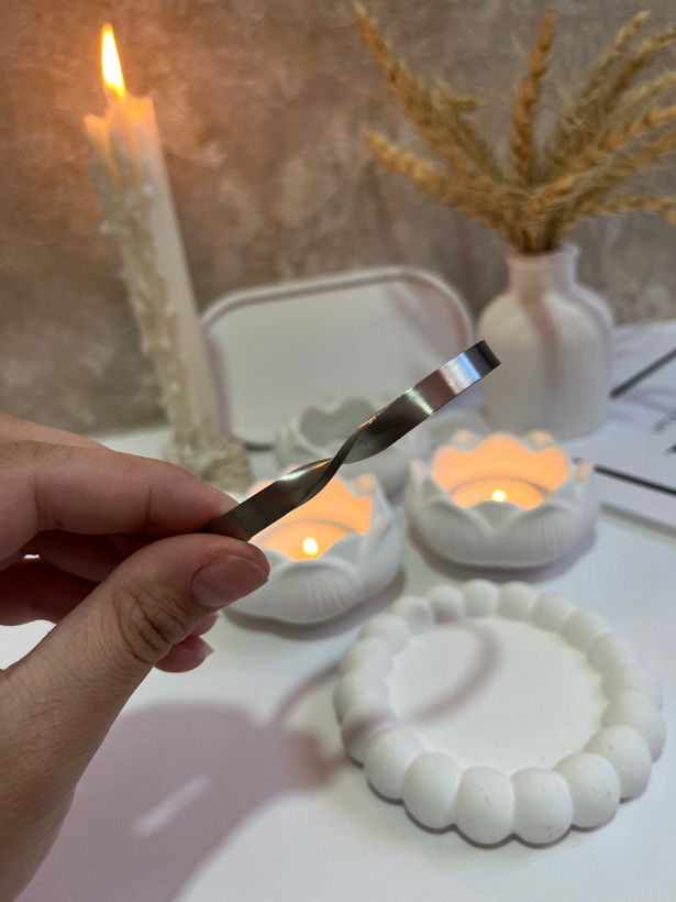 بنگل پیچی مردانه مات استیل نقره ای