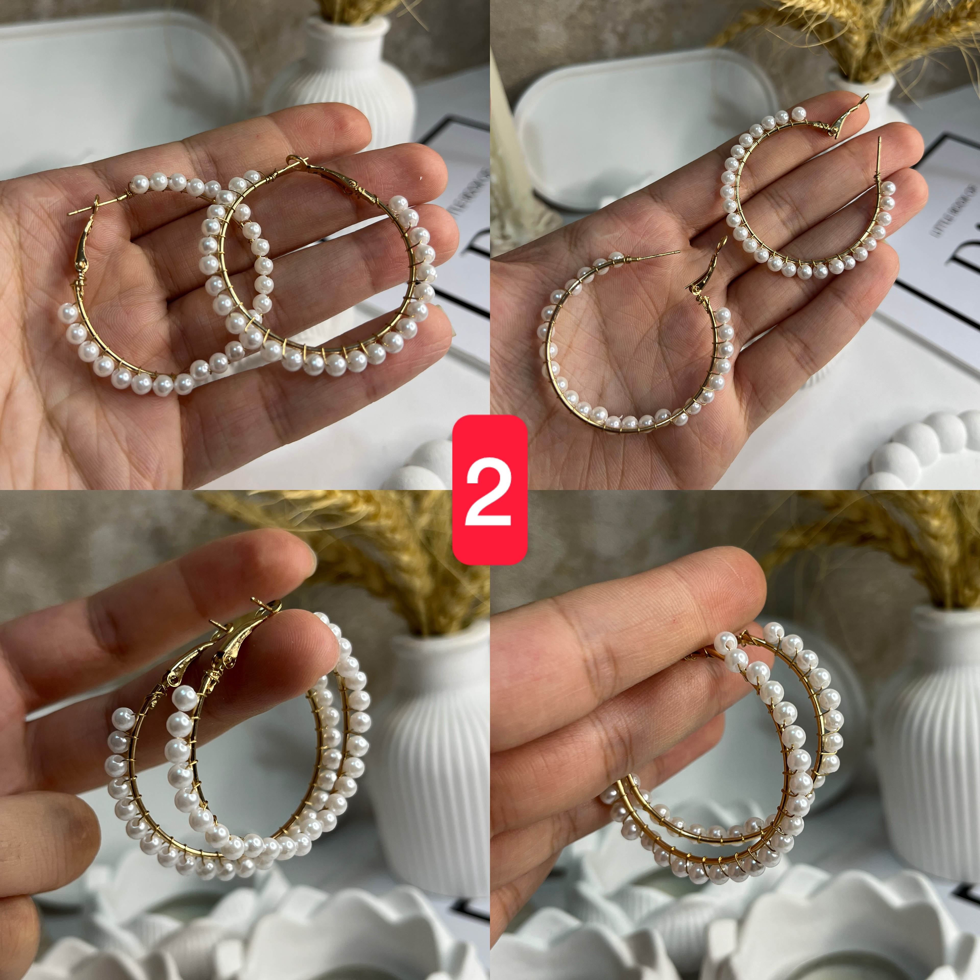 گوشواره میخی طلایی بدون حساسیت