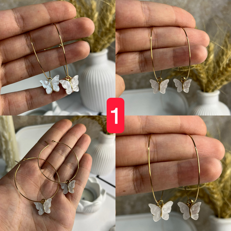 گوشواره میخی طلایی بدون حساسیت